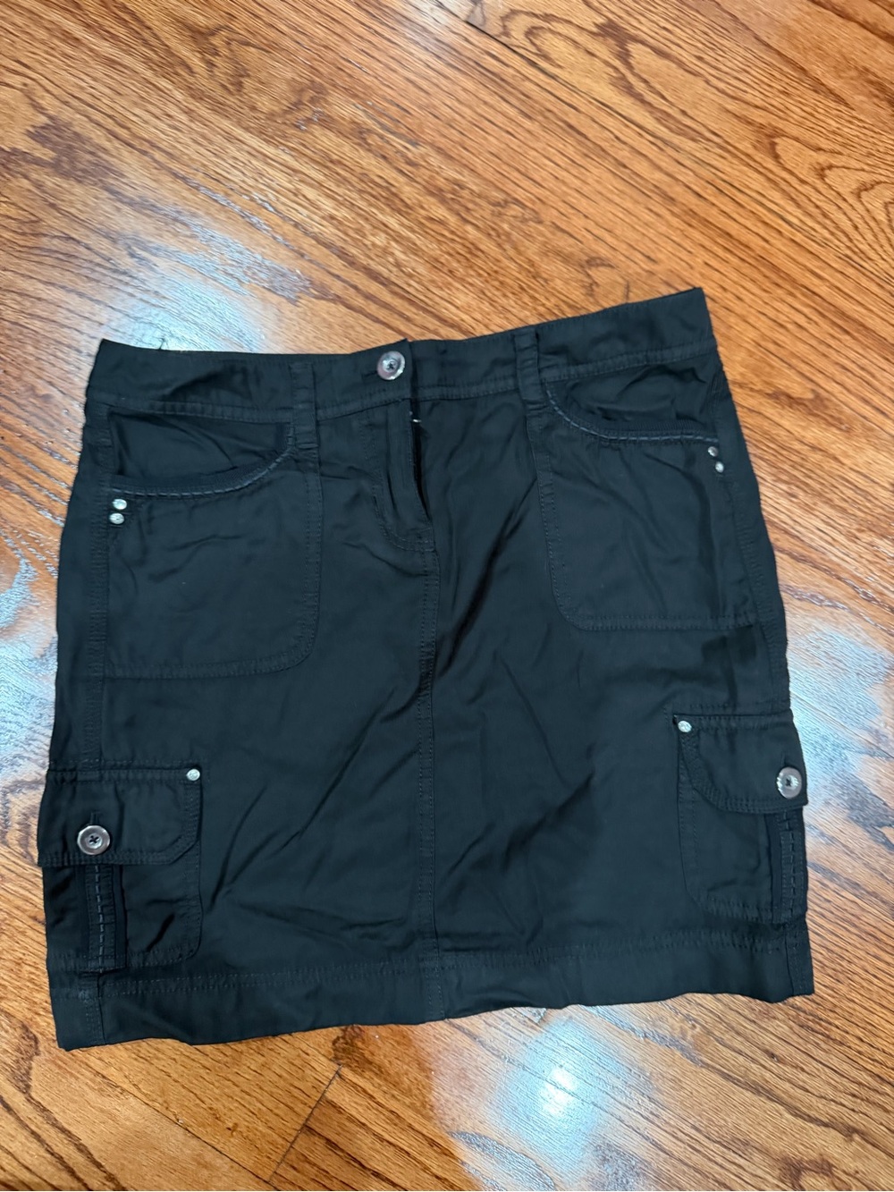 White House Black Market Black Mini Cargo Skirt